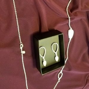 Necklace with earrings and a bracelet